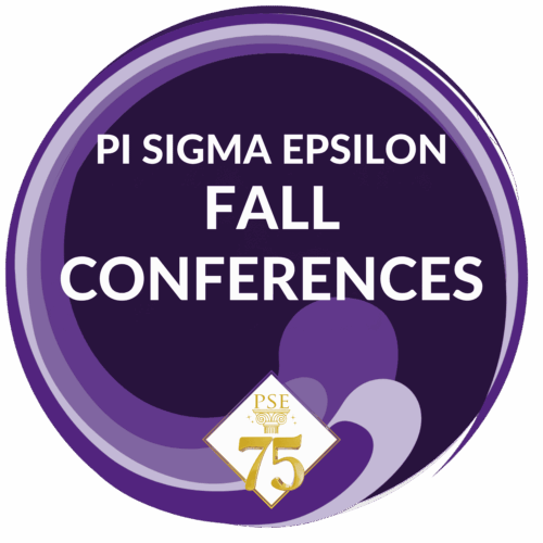 PSE Fall Conferences Pi Sigma Epsilon Fall Conferences logo with PSE 75th anniversary emblem